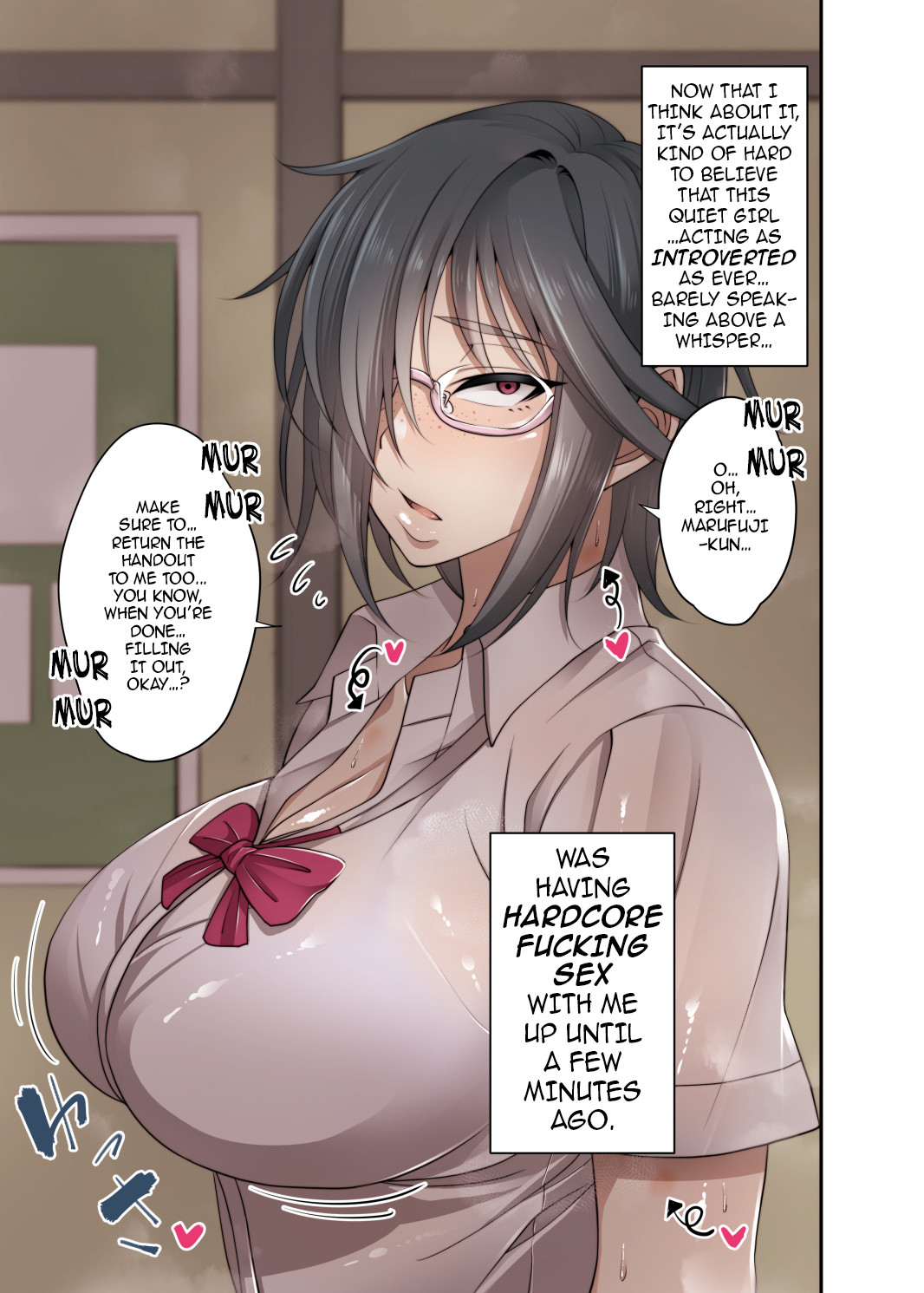 Hentai Manga Comic-The Creepy Glasses Girl-Read-14